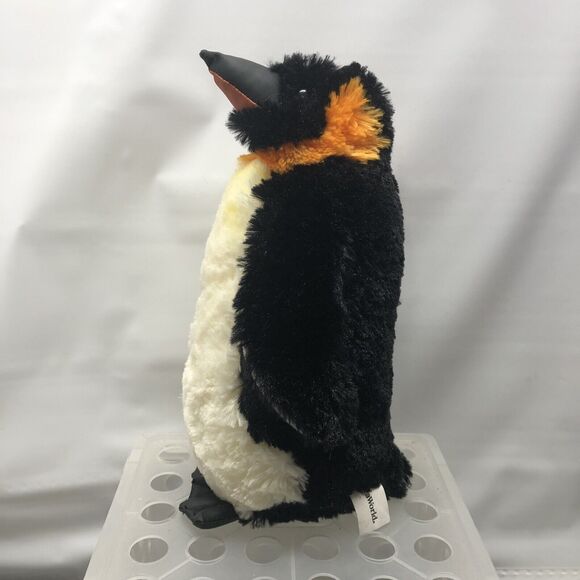 SeaWorld Emperor Penguin Chick 10" Plush Stuffed Animal Faux Leather Beak - Picture 4 of 8